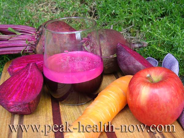 Oxalic acid crystals - plenty in this beet drink