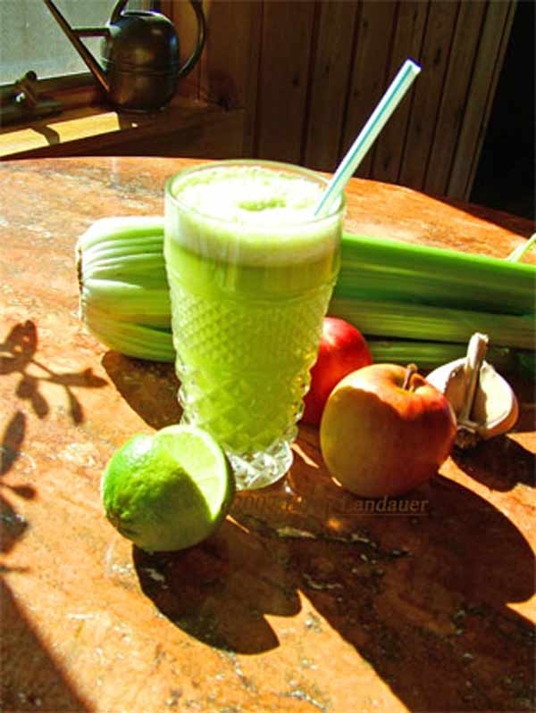 furanocoumarins in celery / lime juice