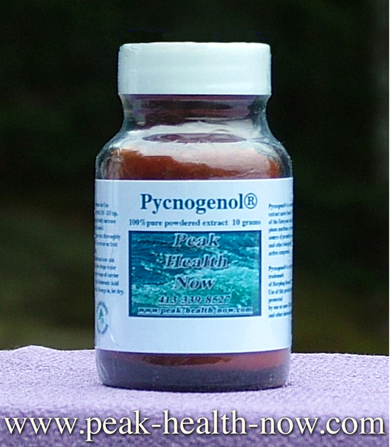 Pycnogenol 100% pure French Maritime Pine Bark Extract is the top product in its class; benefits include nitric oxide and more