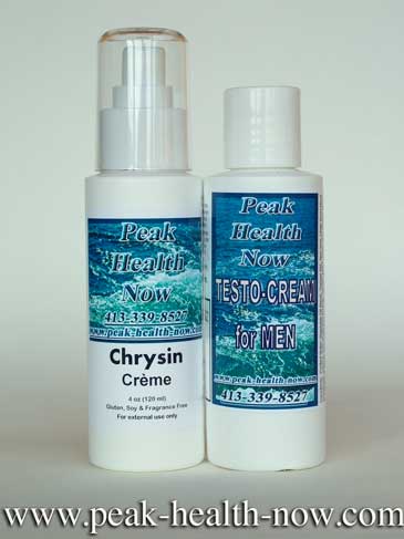Chrysin Cream and Testo-Cream for Men transdermal formulas