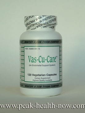 Montiff Vas-cu-Care nitric oxide endothelial formula 120 caps