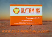 Glytamins liver gallbladder kidneys detox suppositories