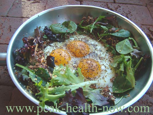 Paleo diet grass fed eggs sunnyside up