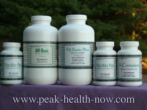 Montiff Amino Acids, B-Vitamins, Multi Vitamin-Mineral full-spectrum packages