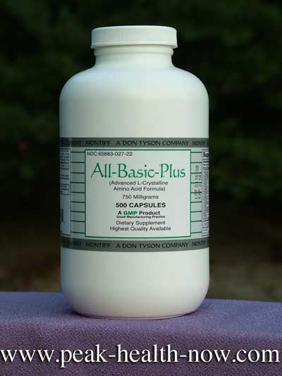 Montiff All-Basic Plus full-spectrum pure crystalline Amino Acids with Tryptophan